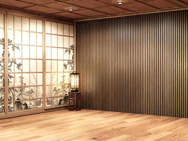 Geriffelte Massivholzplatten