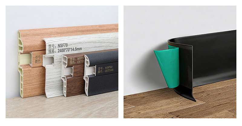 Gummi-Fu&szlig;leiste vs. PVC-Fu&szlig;leiste