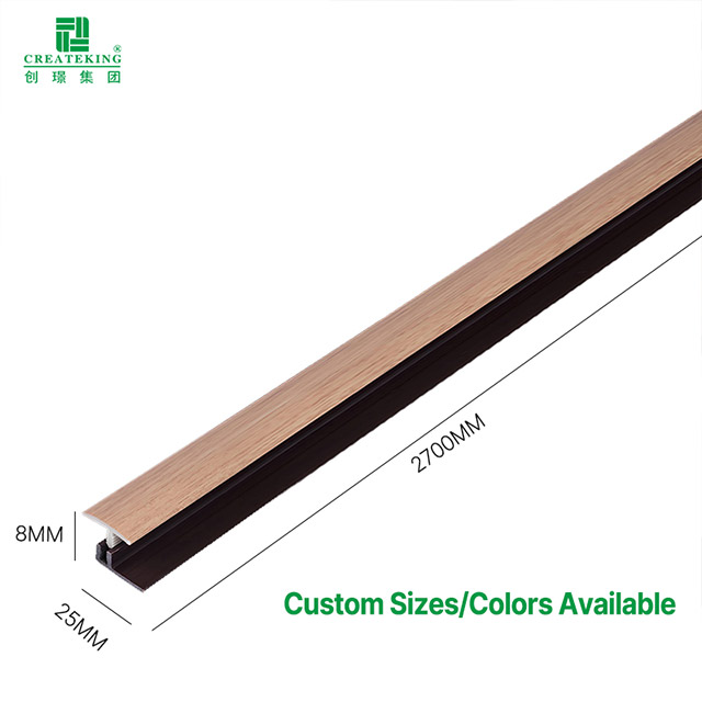 25 * 8 mm T-förmiger PVC-Bodenübergangsstreifen