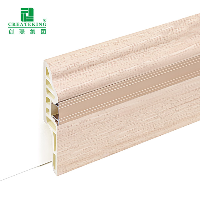 75 * 15 mm PVC-Fußleiste mit Lammzunge und versteckten Nägeln