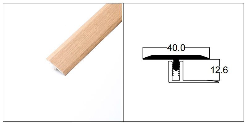 Bodenrandstreifen in T-Form aus PVC