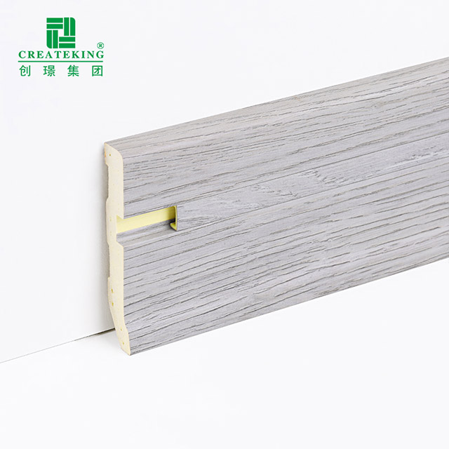 75 * 15 mm PVC-Sockelleiste mit versteckten Nägeln