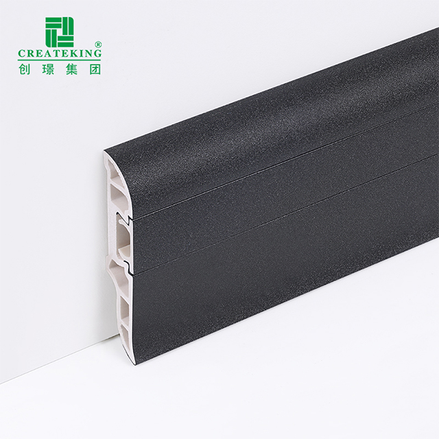50 * 12 mm PVC-Fußleiste mit versteckten Nägeln