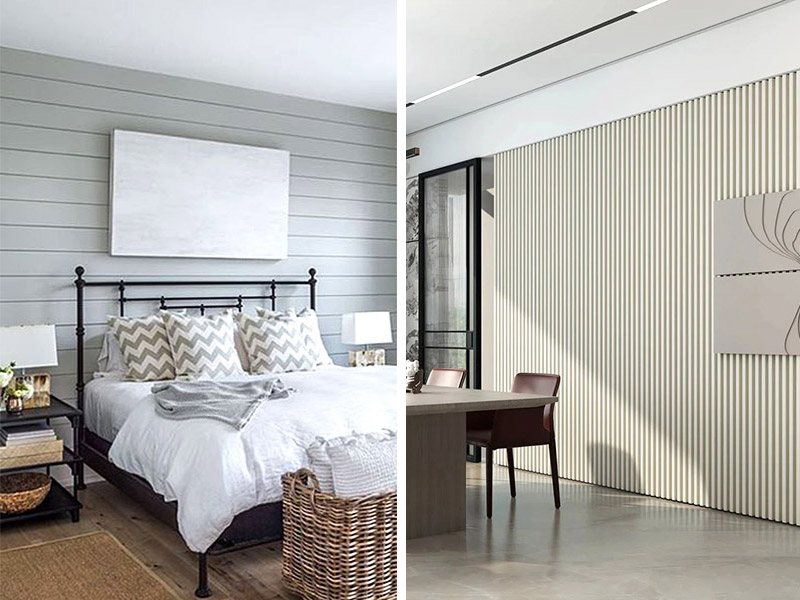 Der Unterschied zwischen Stufenfalz- und PVC-Wandpaneelen