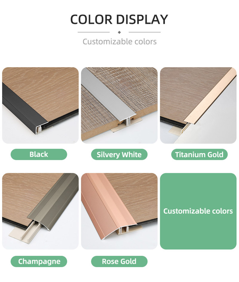 Abschlussprofil aus Metall f&uuml;r Laminatb&ouml;den