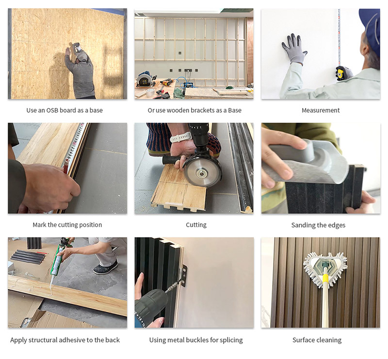 Schritte zur Installation von Hohlwandpaneelen