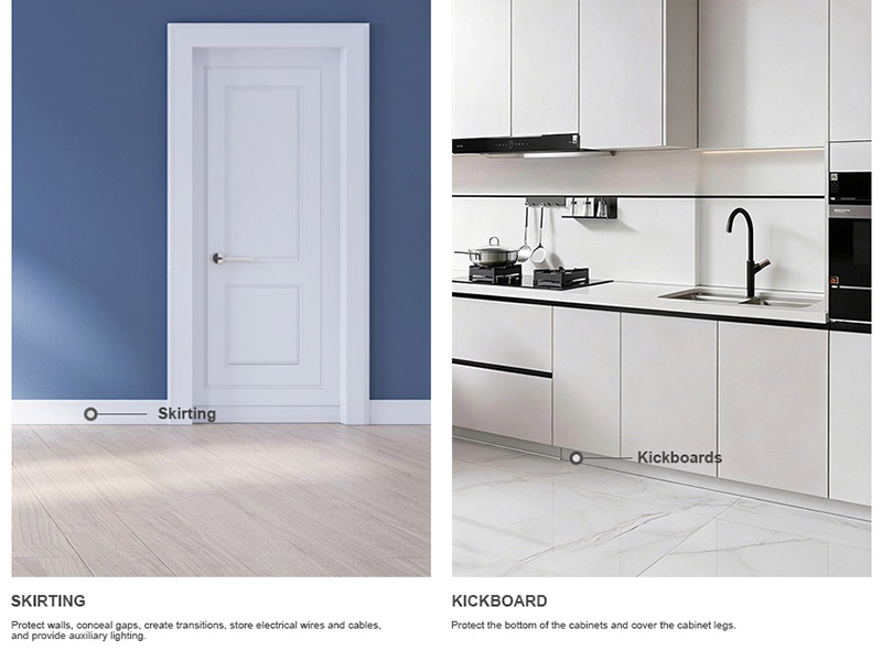 Was ist der Unterschied zwischen Sockelleisten und Kickboards?