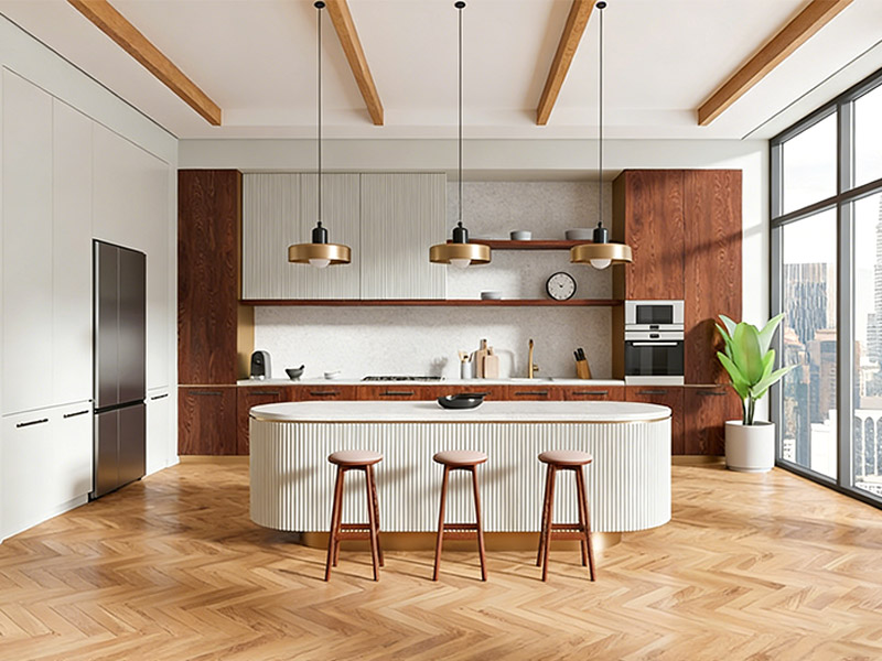 WPC-Wandpaneele f&uuml;r die K&uuml;che