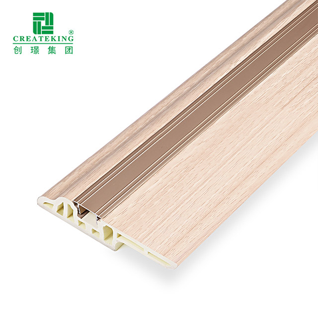 75 * 15 mm PVC-Fußleiste mit Lammzunge und versteckten Nägeln