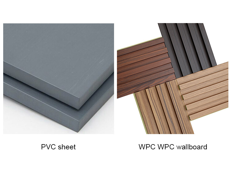 Vergleich zwischen PVC -Blatt und WPC -Wandboard
