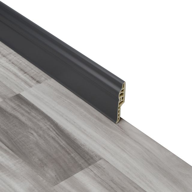 68 mm Höhe, wasserdichte Holzstruktur, Vinylboden, PVC-Fußleiste, SDF68