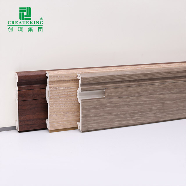 75 * 14 mm WPC-Fußleiste mit versteckten Nägeln