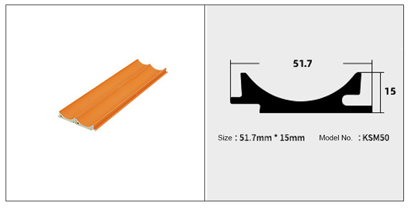 51,7 * 15 mm Innenbogen-PVC-Riffelwandpaneele