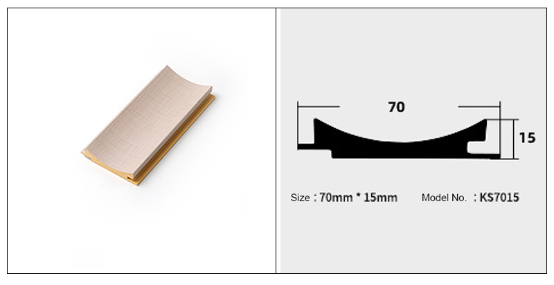 70 * 15 mm geriffeltes Innenbogen-Wandpaneel