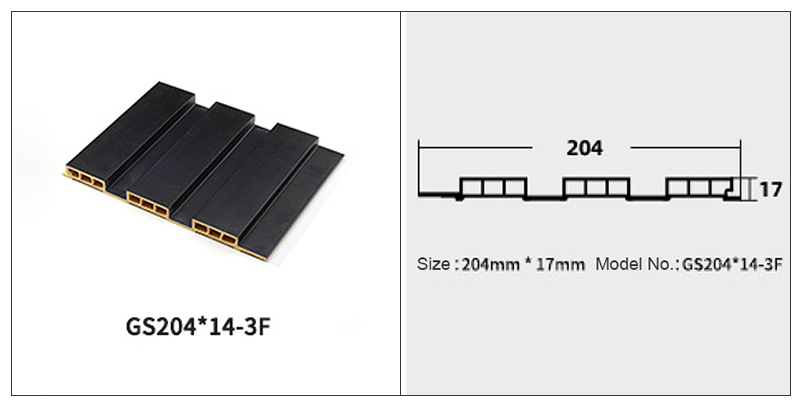 204 * 17 mm PVC-Hohlwandpaneele