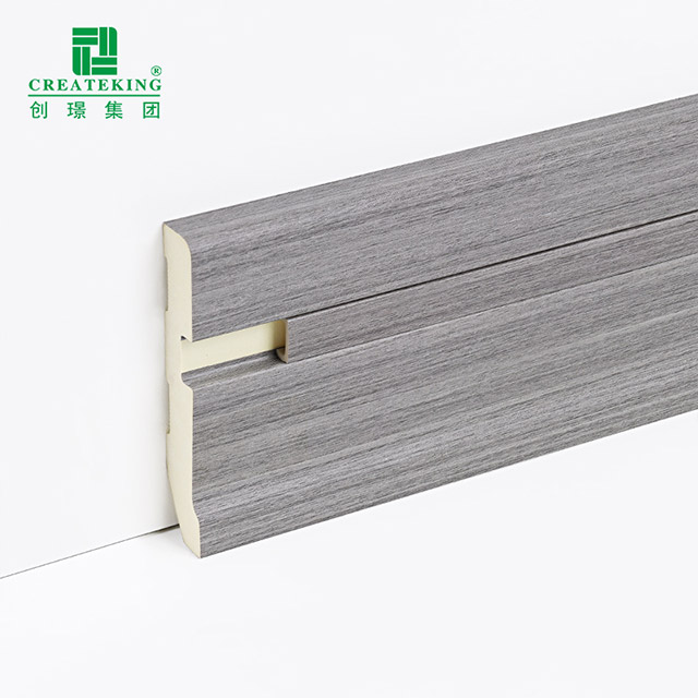 75 * 15 mm PVC-Sockelleiste mit versteckten Nägeln