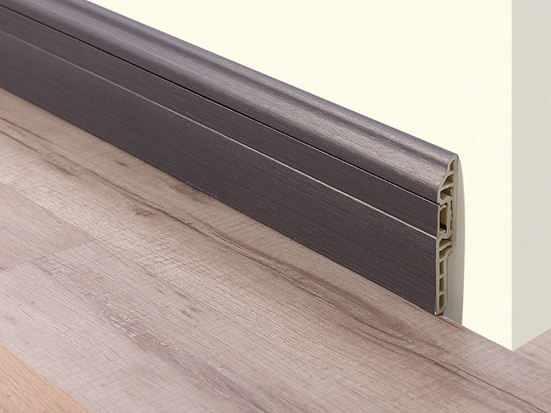 90 * 14 mm PVC-Fu&szlig;leiste mit versteckten N&auml;geln