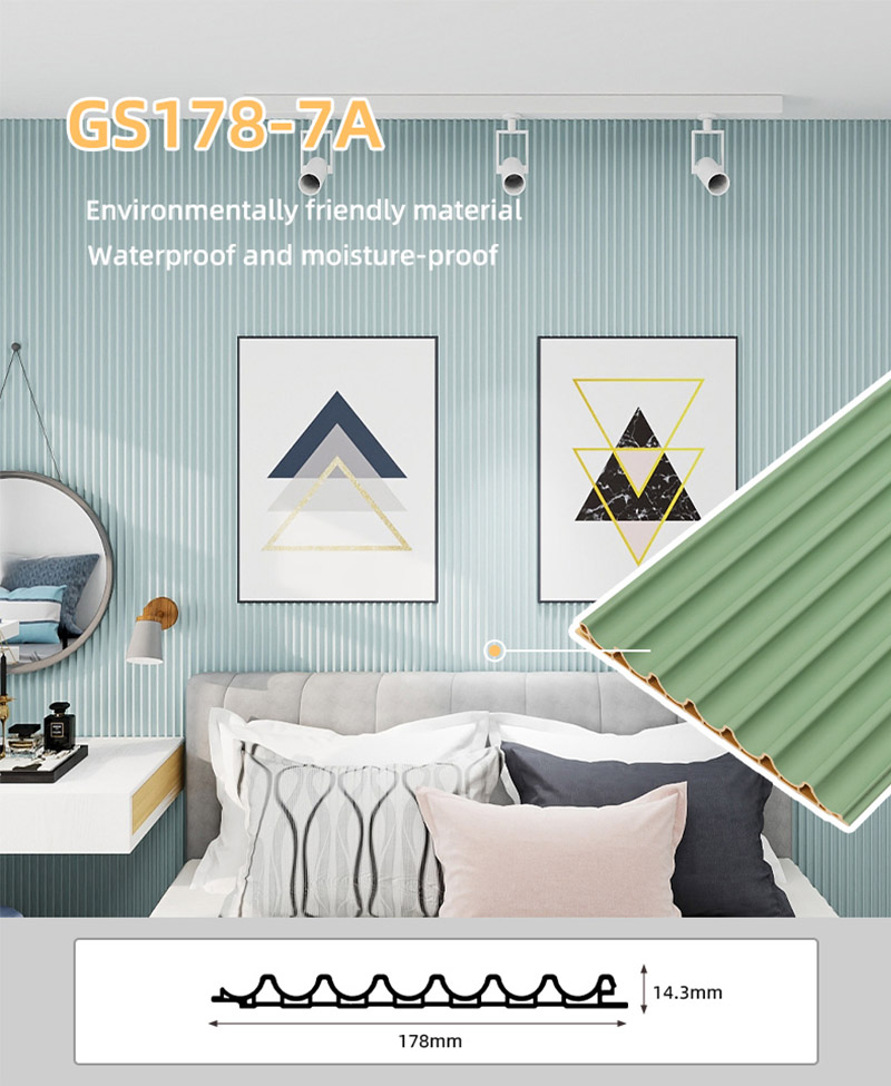 178*14,3 mm PVC-Innenbogen-Wandpaneel