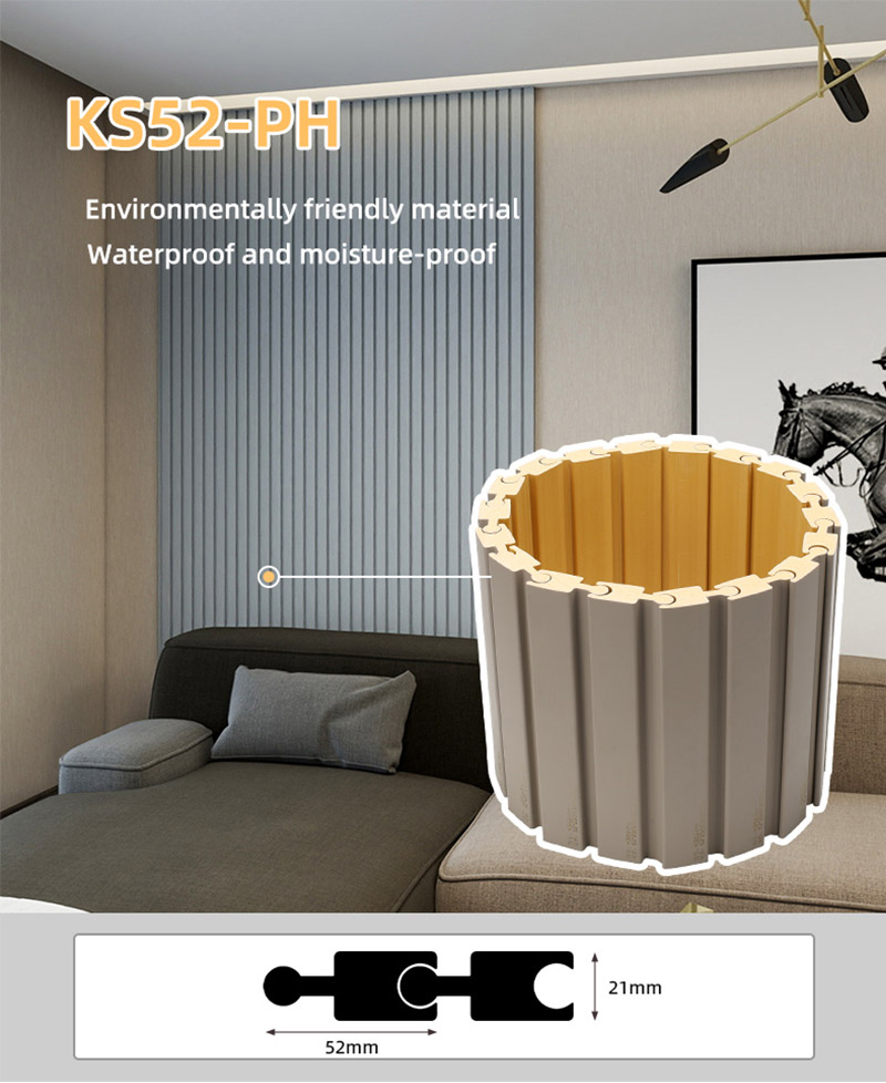 52*21mm Flachbogen-Wandpaneel