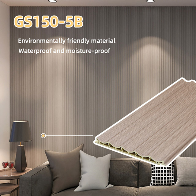 150 * 12 mm PVC-Wandpaneel mit Innenbogenwelle