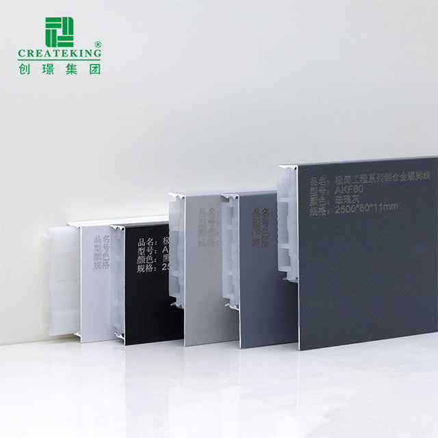 39,7 x 11,7 mm große Fußleiste aus Aluminiumlegierung