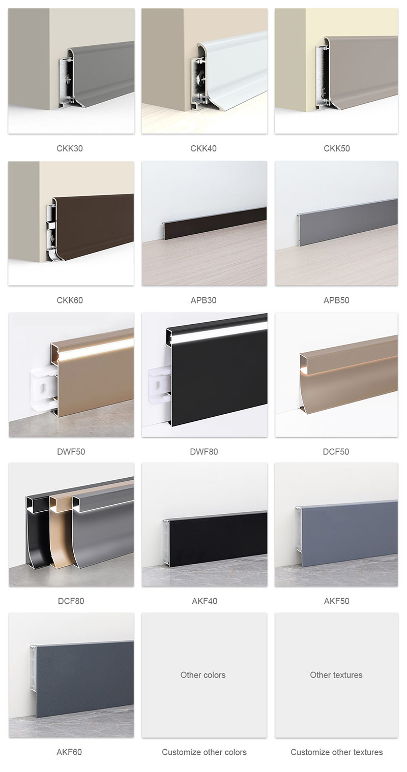 Sockelleiste aus Aluminium