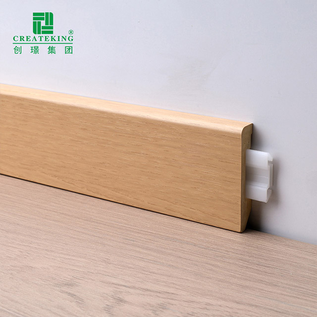 60 * 12 mm massive PVC-Sockelleisten zum Aufstecken