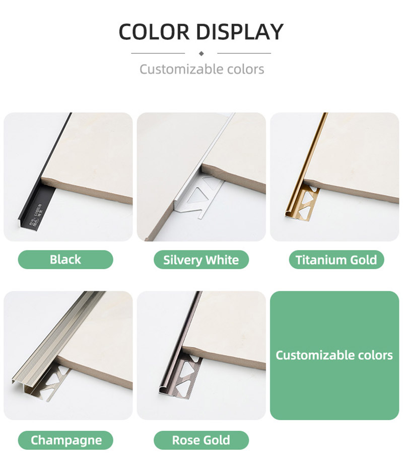  L-f&ouml;rmige Fliesenverkleidung aus Aluminium