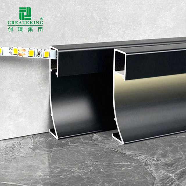 80*9mm LED-Aluminium-Sockelleiste