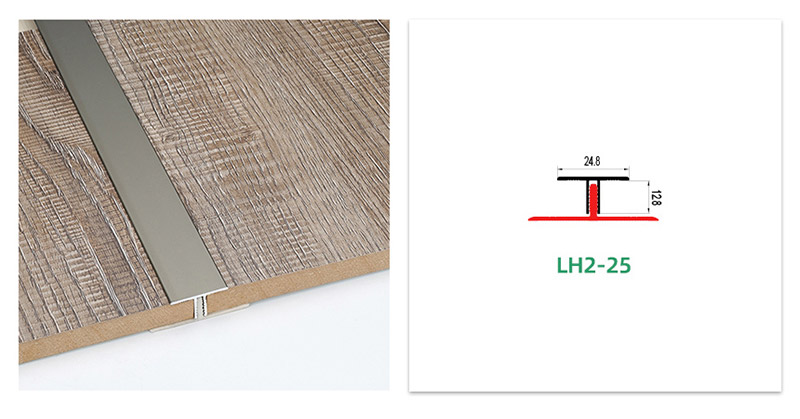 Aluminium-T-Form-&Uuml;bergangsstreifen