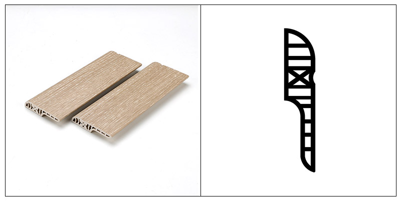 70*15mm PVC-Bleistift-Rundsockelleiste