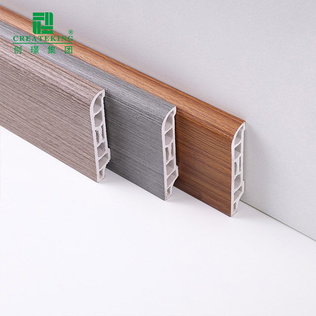 60 * 15 mm PVC-Sockelleiste mit Holzmaserung