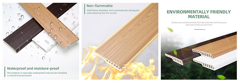 95*15mm PVC-Bleistift-Rundsockelleiste