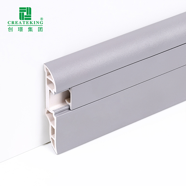 50 * 12 mm PVC-Fußleiste mit versteckten Nägeln