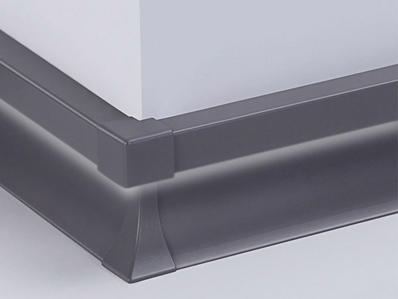 80*9mm LED-Aluminium-Sockelleiste