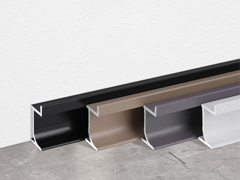 20 x 12 mm versenkte Aluminium-Sockelleiste