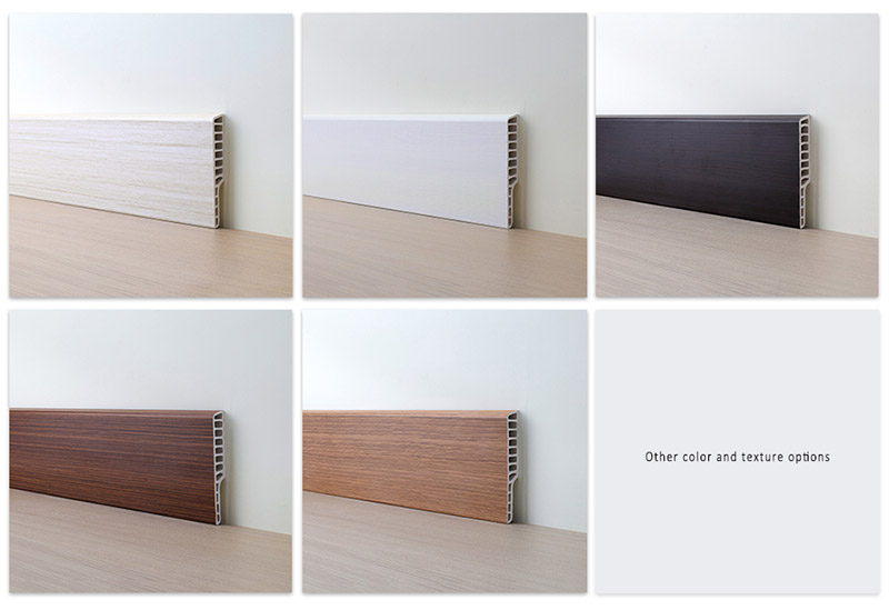 100 * 15 mm PVC-Sockelleiste