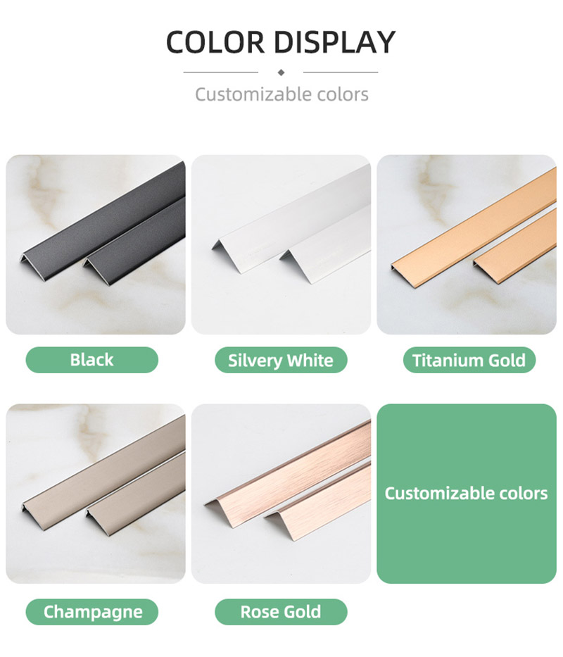 L-f&ouml;rmiges Aluminium-Bodenkantenband