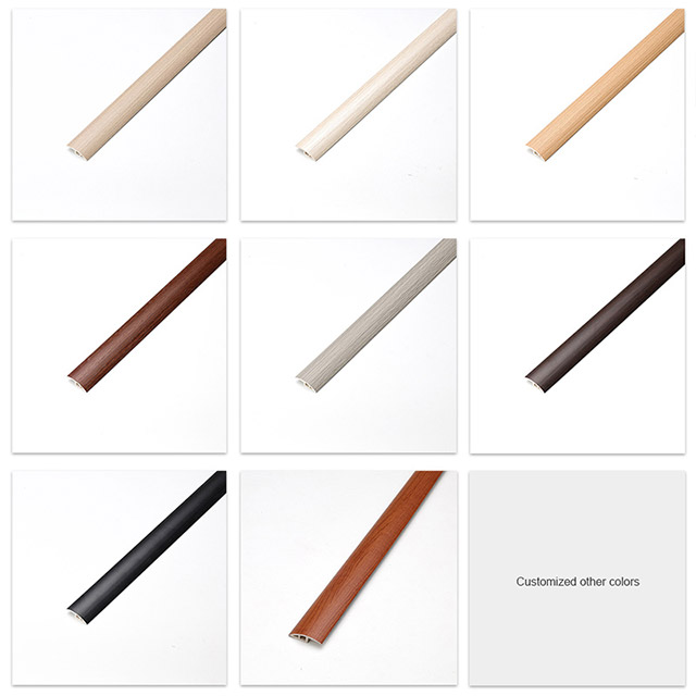 28 * 5 mm PVC-Bodenbelagsreduzierer mit Holzmaserung