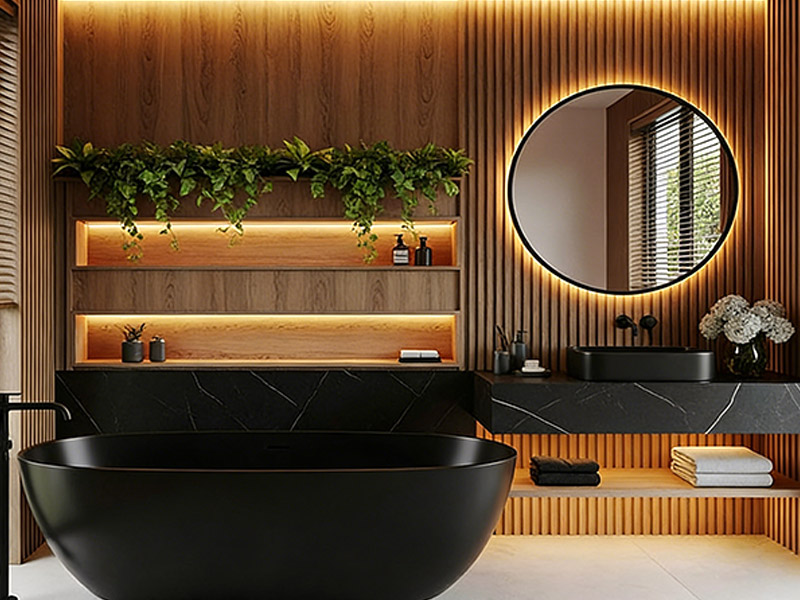 Badezimmer-WPC-Wandpaneele