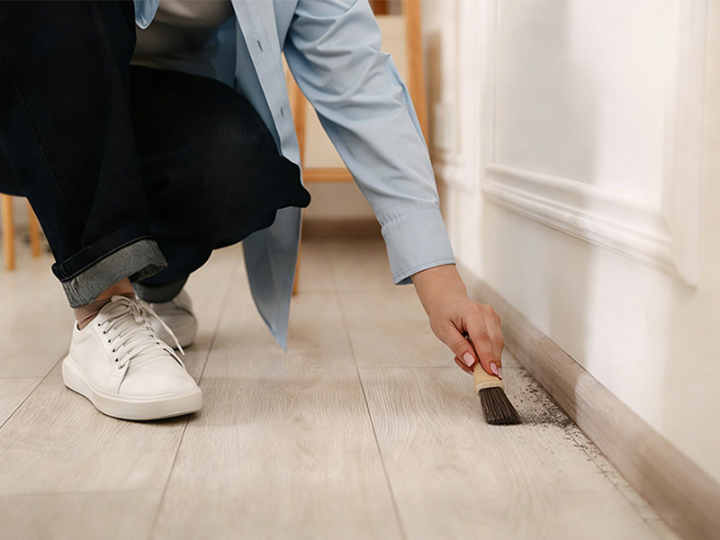 Fu&szlig;leisten reinigen