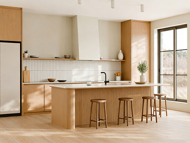 WPC-Wandpaneele in der K&uuml;che