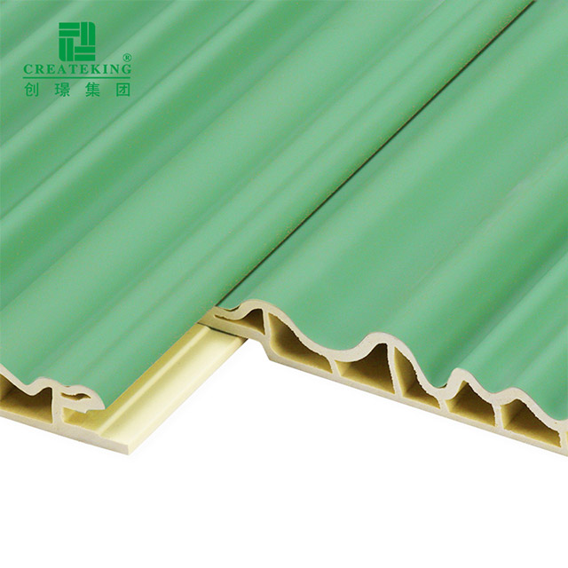 158 * 12 mm WPC-Wandpaneel in Wellenform mit Innenbogen