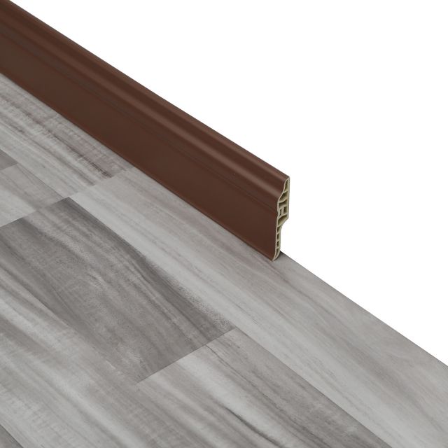 68 mm Höhe, wasserdichte Holzstruktur, Vinylboden, PVC-Fußleiste, SDF68