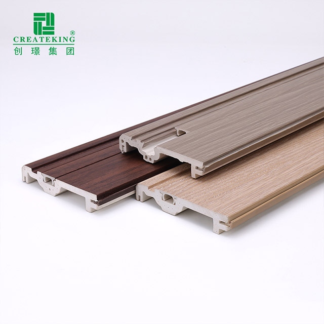 75 * 14 mm WPC-Fußleiste mit versteckten Nägeln