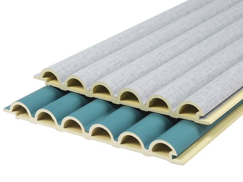 158 * 15 mm halbkreisf&ouml;rmiges WPC-Wandpaneel