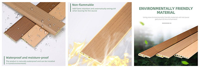 70 * 12 mm PVC-Bleistift-Sockelleiste