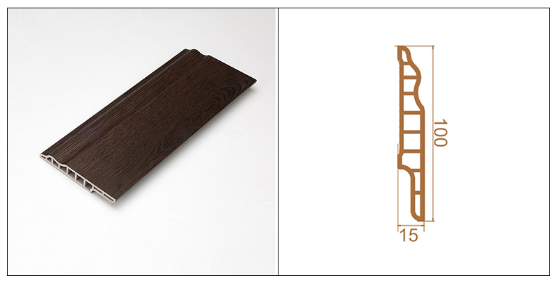 100 x 15 mm PVC-Lammzungen-Sockelleiste
