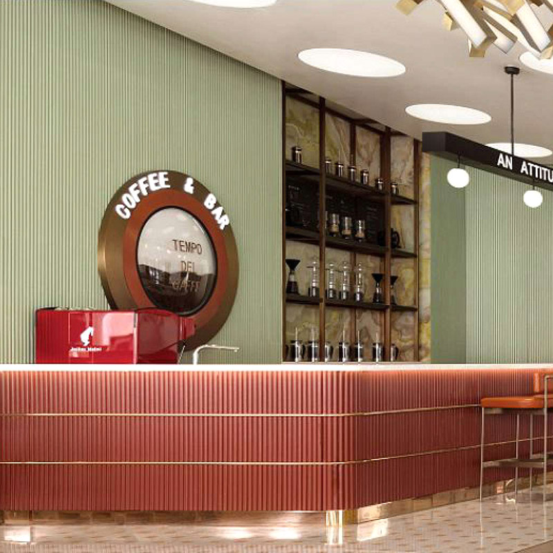 158 * 15 mm halbkreisförmiges WPC-Wandpaneel