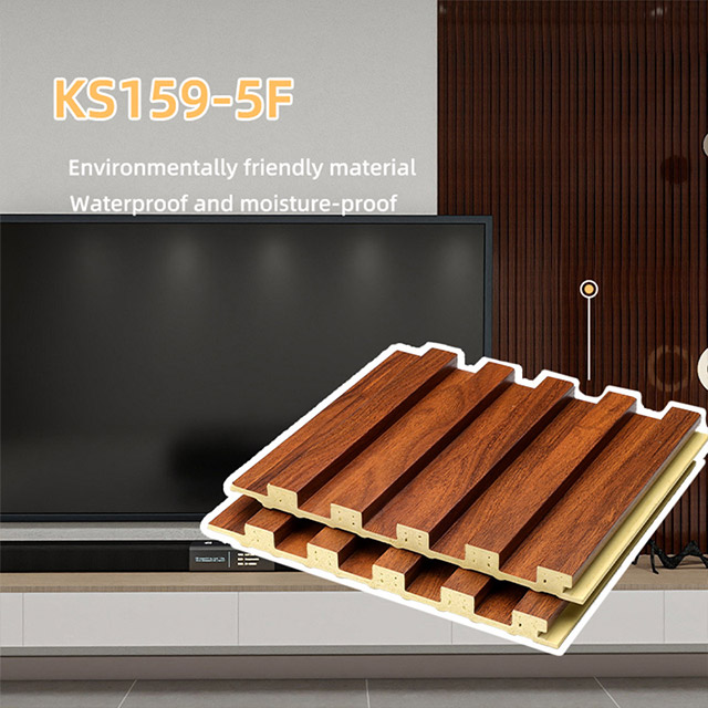 159*12 mm geriffelte Massivwandpaneele mit Holzmaserung